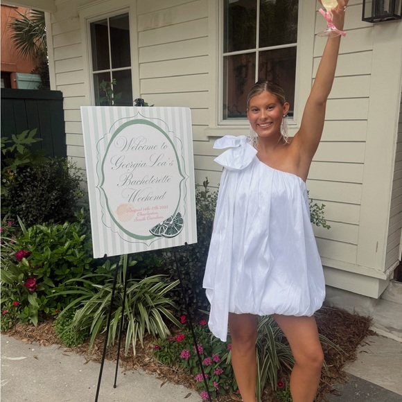 Bardot White One-Shoulder Dress - Picture 1 of 1